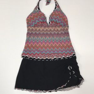 Gottex tankini 14 and swim skirt 12